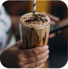 Milkshake with donat