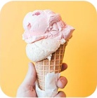 Pink ice cream